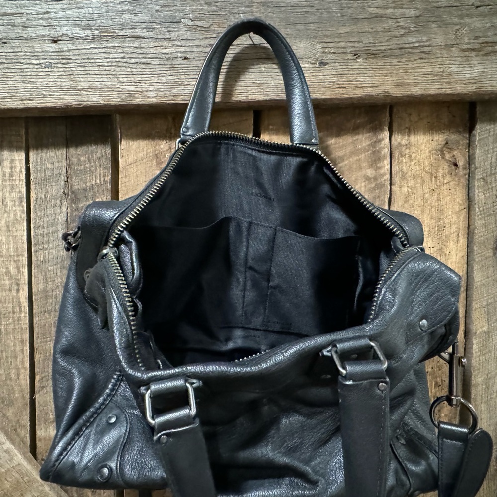 Black studded coach leather crossbody - Picture 10 of 11